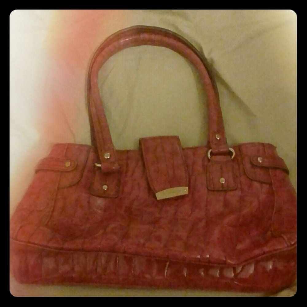 Pink glossy designer bag